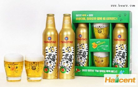 青岛啤酒韩国市场推出虎年生肖酒
